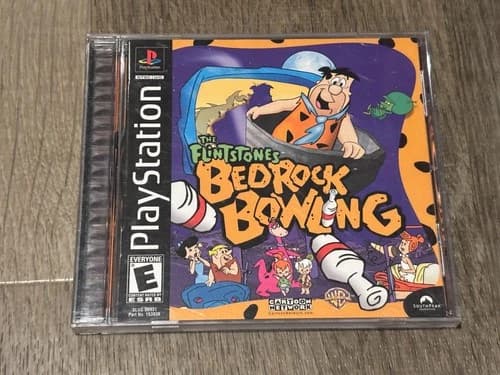 The Flintstones Bedrock Bowling Playstation 1 PS1 Complete CIB Good Shape Tested