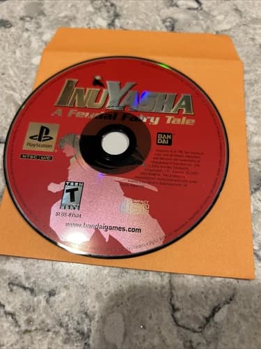 PS1 Inuyasha: A Feudal Fairy Tale Sony PlayStation PS1 One 2003 *DISC ONLY*
