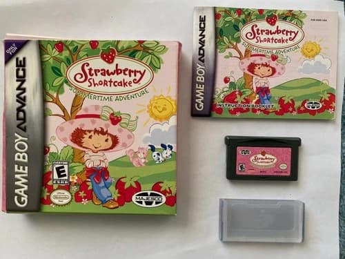 Strawberry Shortcake Summertime Adventure GameBoy Advance GBA Complete CIB