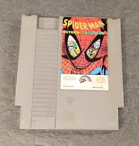 Spider-Man: Return of the Sinister Six (Nintendo NES) Authentic Tested FREE SHIP