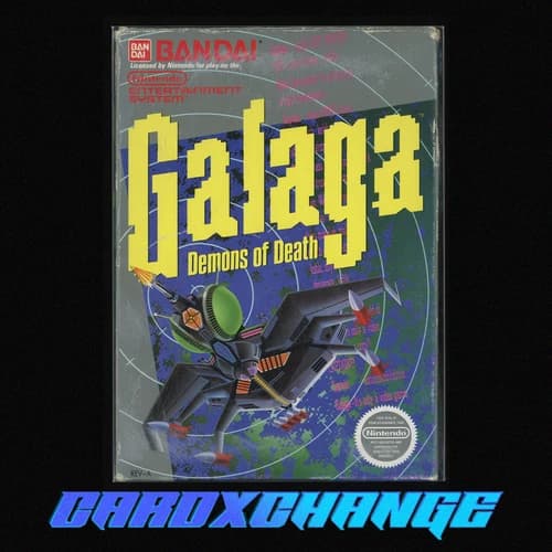 1988 Galaga Demons of Death Nintendo Entertainment System Complete