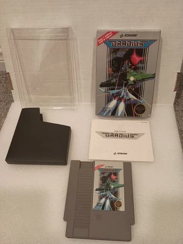 Gradius (Nintendo NES, 1986) Complete CIB Tested Working