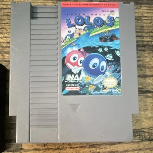 Hal America, Inc. Adventures of Lolo 3 Nintendo NES Game Cartridge NTSC-U/C