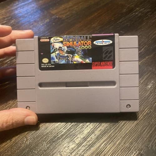 Super Baseball Simulator 1.000 (Super Nintendo Entertainment System) Tested