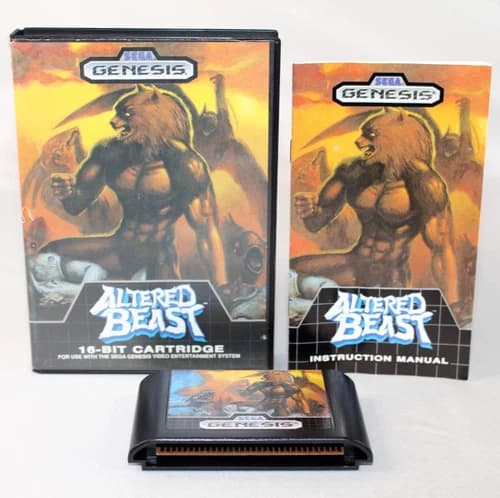 Altered Beast Sega Genesis Complete CIB! Authentic! Good Condition! Nice!