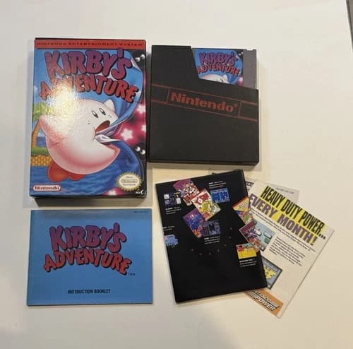 Kirby's Adventure (Nintendo NES, 1993) CIB Complete W Manual/REG