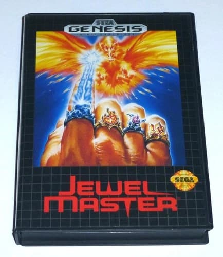 JEWEL MASTER - Sega Genesis Game, Complete in Box CIB, Tested/Working