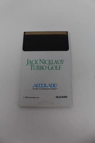 TurboGrafx-16 HuCard Jack Nicklaus' Turbo Golf HuCard Only Tested Working