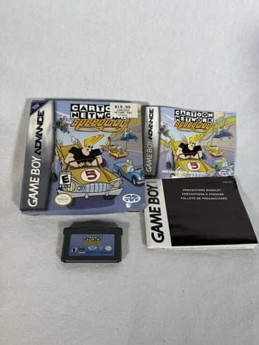 Nintendo Gameboy Advance Game Cartoon Network Speedway CIB Complete In Box