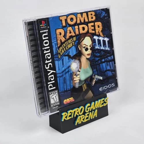 💿REFURBISHED Tomb Raider III 3 (PlayStation 1 PS1) Black Label CIB COMPLETE💿