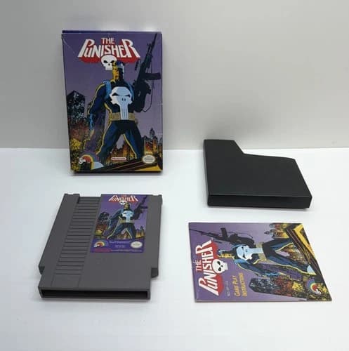 The Punisher Nintendo NES LJN Complete, Authentic CIB, USA,