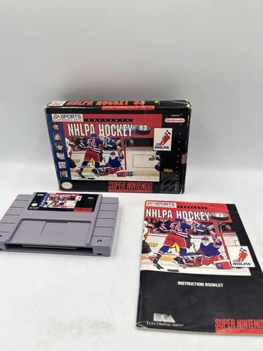 Super Nintendo SNES Game NHLPA Hockey 93 CIB Complete In Box