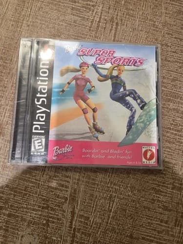 Barbie Super Sports Sony PlayStation 1 PS1 game CIB Tested