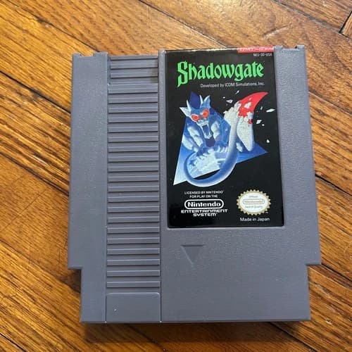 Shadowgate Nintendo NES Video Game Kemco Seika NES-3S-USA Authentic Cartridge