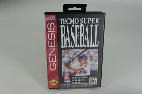 Tecmo Super Baseball (Sega Genesis, 1994) Complete