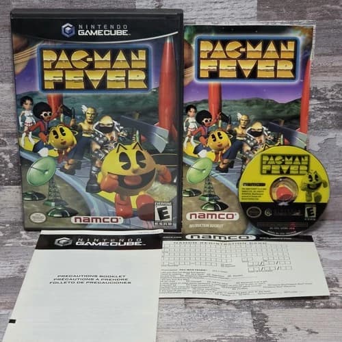 Pac-Man Fever (Nintendo GameCube, 2002) Black Label, CIB Tested - Manual and Reg