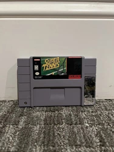 Super Tennis (Super Nintendo Entertainment System, 1991) SNES Tested & Working