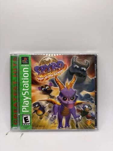 Sony PlayStation PS1 Spyro Year of the Dragon Greatest Hits Complete