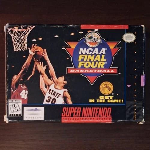 NCAA Final Four Basketball (SNES, 1994) CIB Complete in Box