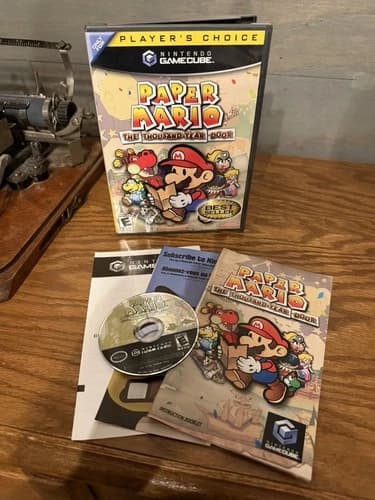 Paper Mario: The Thousand-Year Door Nintendo CIB GameCube Complete TESTED