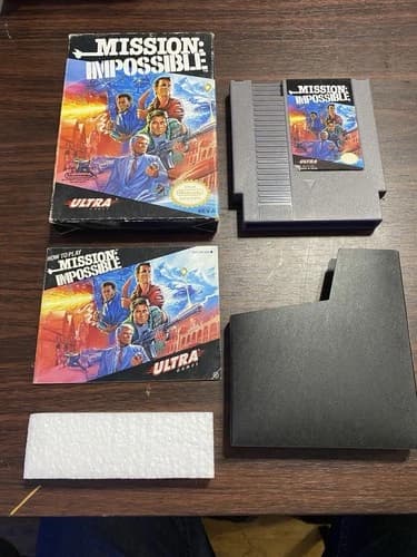 Mission: Impossible (Nintendo Entertainment System, 1990) NES CIB W/Protector