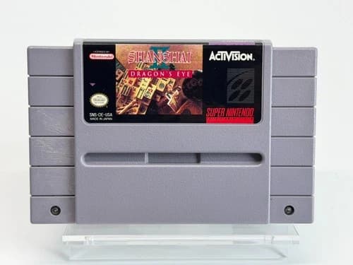 Shanghai 2 II Dragon's Eye (Super Nintendo SNES) Cartridge Authentic & Tested