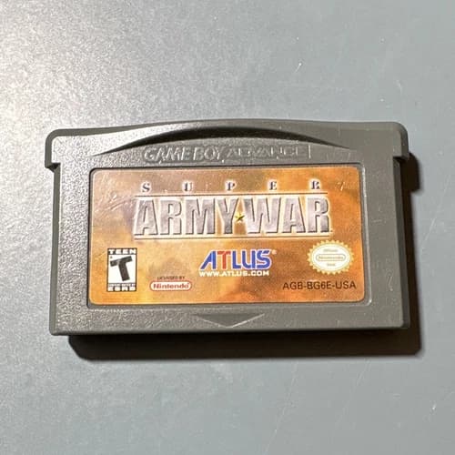 Atlus Super Army War Nintendo Game Boy Advance T-Teen NTSC-U/C US/Canada