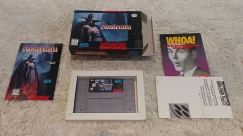 Nosferatu ~ SNES ~ Super Nintendo ~ CIB ~ Complete with Box and Manual ~