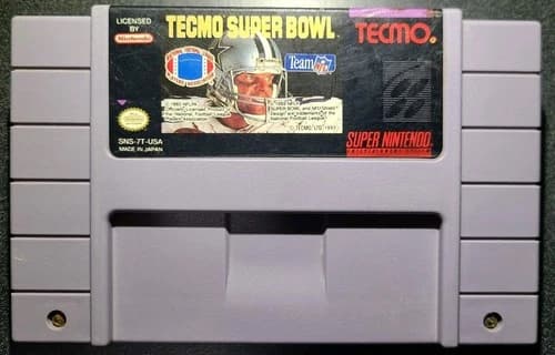 Tecmo Super Bowl (Super Nintendo) SNES Vintage Authentic - TESTED