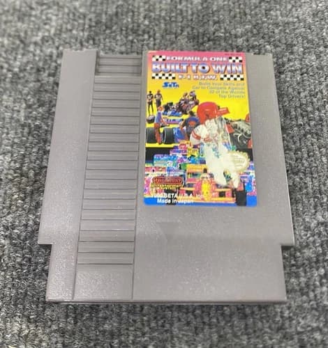 Formula One: Built to Win (Nintendo NES, 1990) Cart Only, Authentic, Tested!