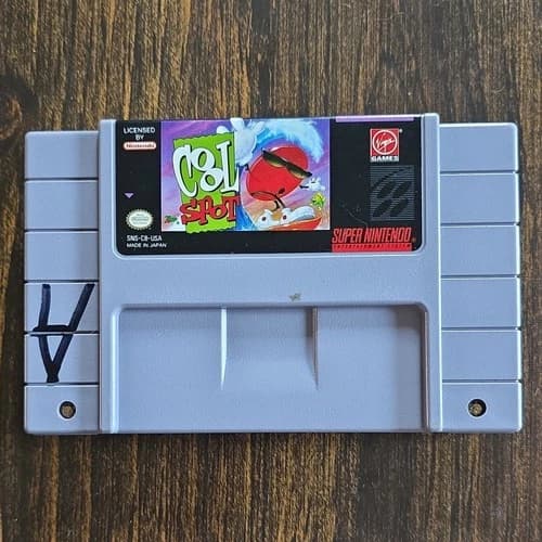 Virgin Games Cool Spot Super Nintendo SNES Game Cartridge NTSC-U/C