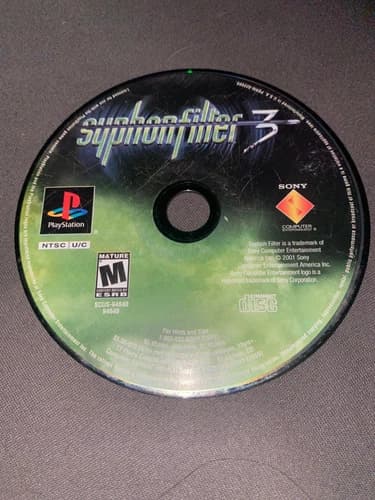 Syphon Filter 3 (Sony PlayStation 1, 2001) ps1 psx disc only