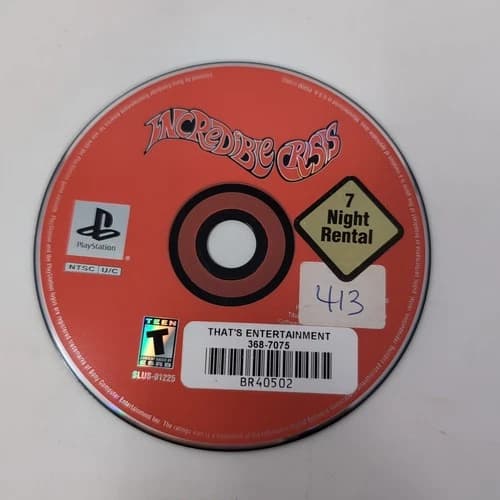 Incredible Crisis (PS1 Sony PlayStation 1, 2000) Game Disc Only
