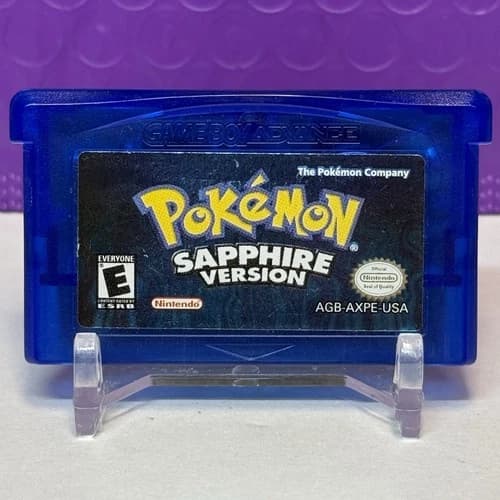 Pokemon Sapphire Version GBA [Authentic – New Battery] Gameboy Advance Cartridge