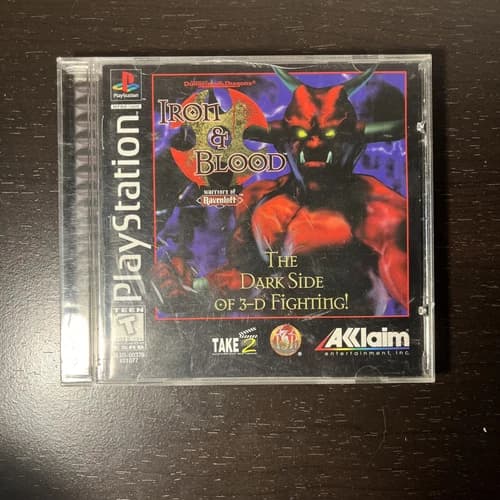 PS1 PlayStation 1 Advanced Dungeons & Dragons Iron & Blood Acclaim Video Game