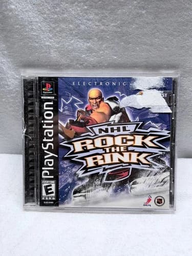 NHL Rock The Rink Sony PlayStation 1 Complete Good Used Condition Video Game