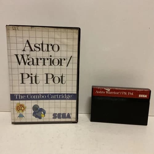 Astro Warrior/ Pit Pot Sega Master System - Free Post
