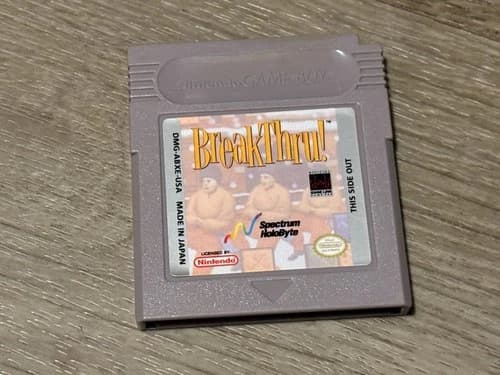 Breakthru! Nintendo Game Boy Cleaned & Tested Authentic