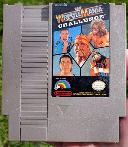 WWF WrestleMania Challenge NES game cart only. US Seller Tested Working