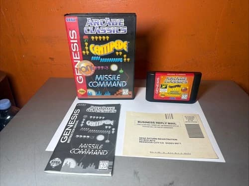 Arcade Classics (Sega Genesis, 1996) CIB 100% Complete Working