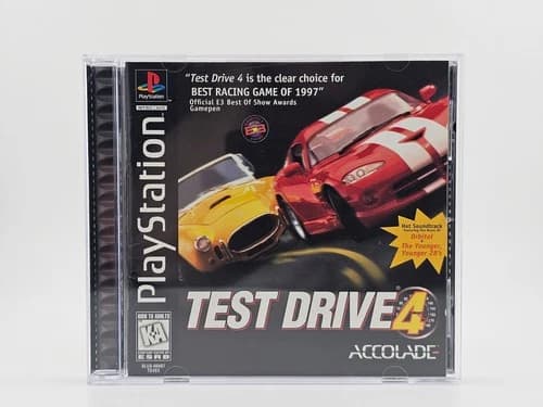 Sony Playstation 1 PS1 Test Drive 4 CIB Cleaned & Tested
