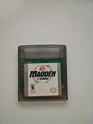 Madden 2002 Gameboy Color Cartridge Only Tested and Working