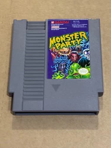 Nintendo NES Monster Party (Cleaned, Tested & Working)