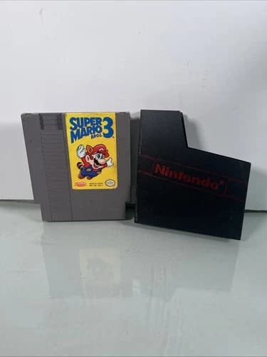 Original 1990 Super Mario 3 NES game cartridge Nintendo Tested And Works!