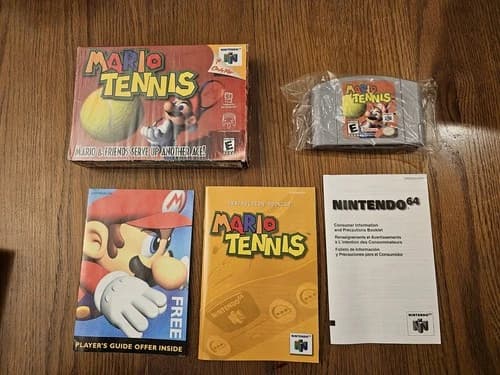 Mario Tennis Nintendo 64 N64 - Complete Cib - Tested!