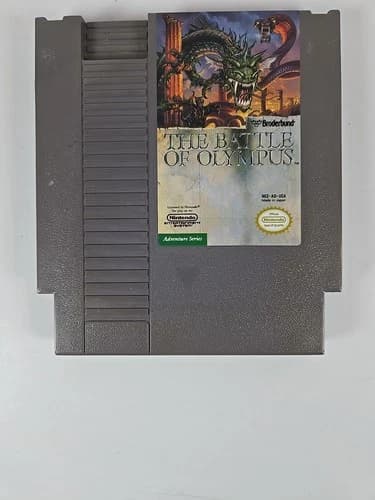 The Battle of Olympus (Nintendo Entertainment System, 1989) NES Tested Working!