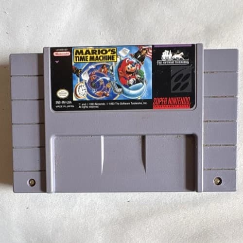 Nintendo Mario's Time Machine - SNES NTSC-U/C (US/Canada) Cartridge 1993