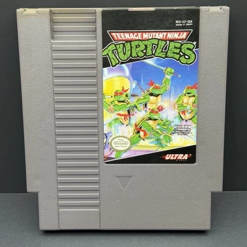 Teenage Mutant Ninja Turtles Nintendo NES Cartridge Cleaned & Tested