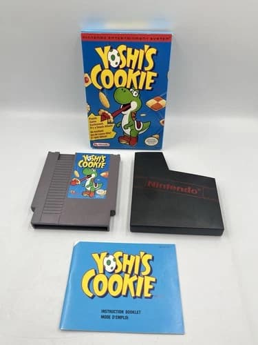 1993 NINTENDO NES YOSHI'S COOKIE CIB - BEAUTIFUL CONDITION
