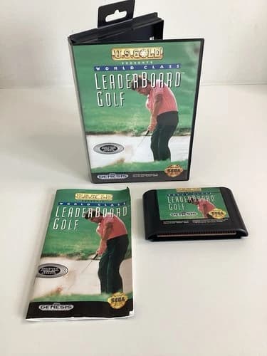 World Class Leaderboard Golf Sega Genesis CIB Complete TESTED